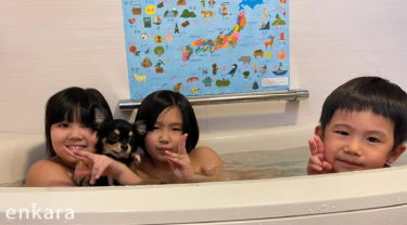 犬と暮らす子どもたちのストーリー「人間ではない家族という存在のいきもの」Yura&Sakura&Ryo
